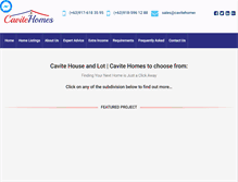 Tablet Screenshot of cavitehomes.com